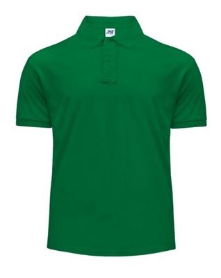 Koszulka POLO męska bawełna JHK KELLY GREEN XXL