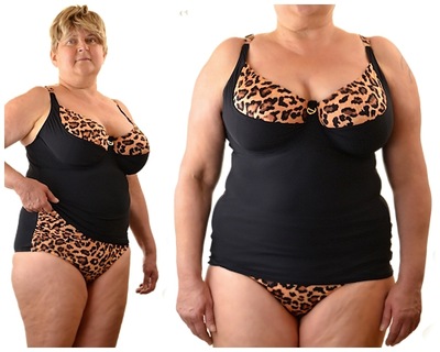 85K Dalia Jane leopard-czerń tankini K26 miękkie k