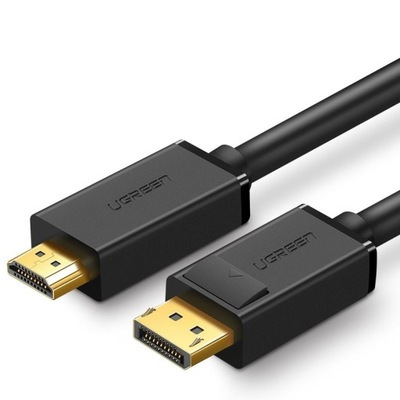 Kabel Jednokierunkowy DisplayPort na HDMI 4K 30Hz 32 AWG 1.5m Czarny Ugreen