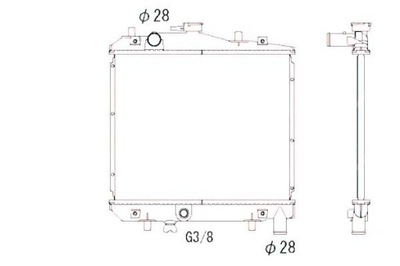 Nrf радіатор wody kia pride 1.3 16v da фото №1
