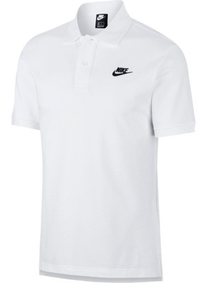 Nike koszulka polo r M t-shirt męska biała biały CN8764-100