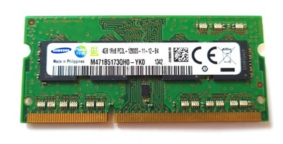 RAM SAMSUNG 4GB PC3L-12800S DDR3-1600 1600MHz PC3