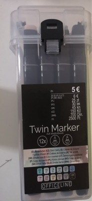 Markery Twin Marker 12 kolorów Expres WYSYŁ