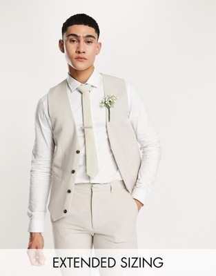 _OS VAN JASNOBEŻOWA KAMIZELKA GARNITUROWA _/ 44