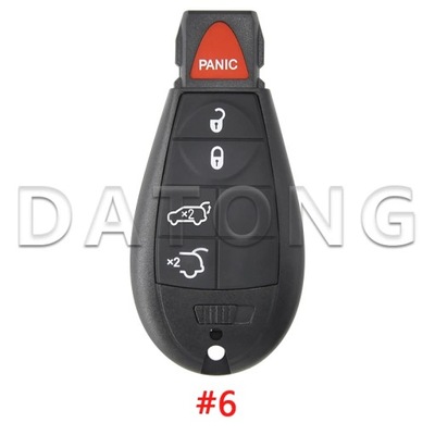 DATONG WORLD CAR REMOTE KEY SHELL CASE PARA JEEP CHEROKEE DODGE 300C ~61303  