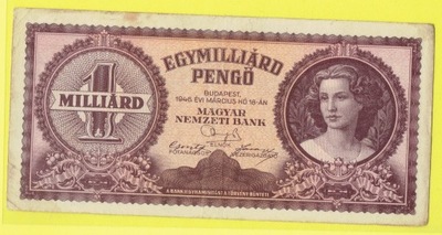 WĘGRY 1 MILIARD PENGO 1946 r. - 6