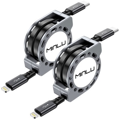 Kabel MINLU USB typ C - Apple Lightning 1,2 m czarny