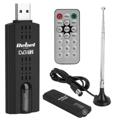 TUNER TV Rebel DVB-T2 H.265 HEVC TELEWIZJA USB PC