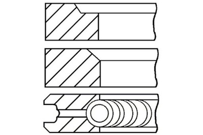GOETZE ANILLOS PISTÓN 08-170600-10 GOETZE 87.0 3-2-4 STD MERCEDES  