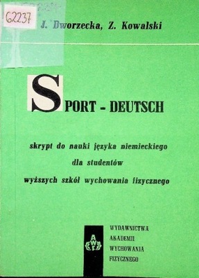 Sport deutsch skrypt do nauki języka