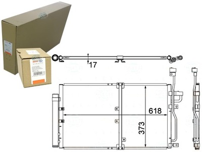 КОНДЕНСАТОР РАДІАТОР КОНДИЦІОНЕРА BEHR HELLA +GRATI