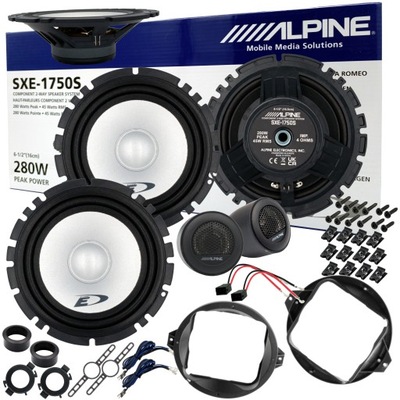 ALTAVOCES ALPINE DE AUTOMÓVIL + DISTANCIAS PARA AUDI A3 8L A4 B5 TT 8N  