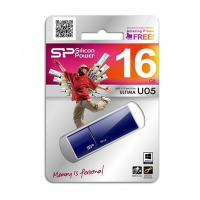 Silicon Power Ultima U05 16 GB, USB 2.0, niebieski