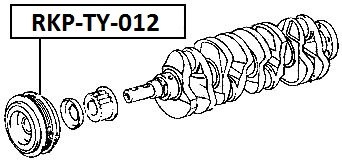 RUEDA POLEA DE EJE CIGÜEÑAL TOYOTA ENG.3SFE 4SFE 5SFE RAV-4 94-00,CELICA 93-  