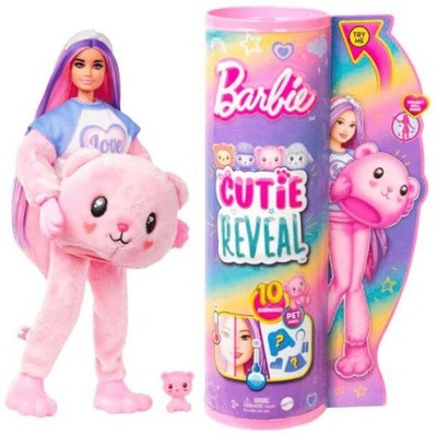 Lalka BARBIE Cutie Reveal, Miś