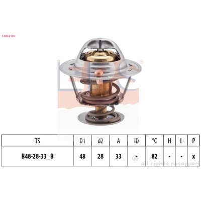 TERMOSTAT, MATERIAL COOLING EPS 1.880.319S  
