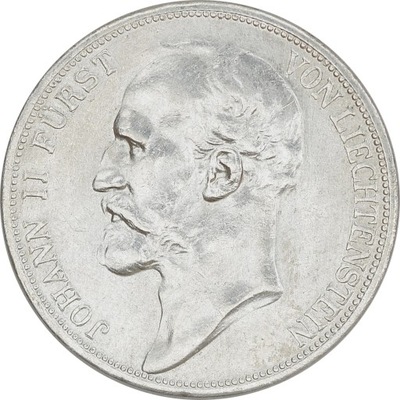 10.fu.LIECHTENSTEIN, J.II, 2 FRANKI 1924 rzadka