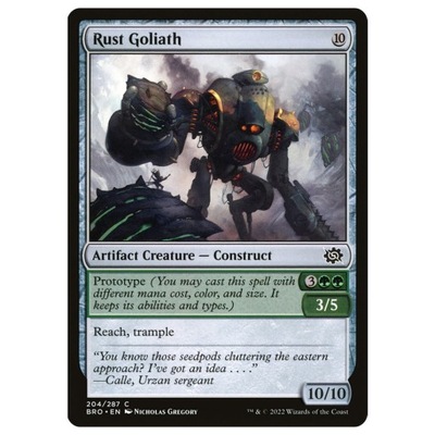 Karta MTG Rust Goliath Artifact Creature Construct 204 Common (BRO)