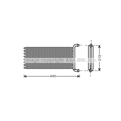 WYMIENNIK CIEPLA, CALEFACCIÓN INTERIOR AVA QUALITY COOLING MSA6441  