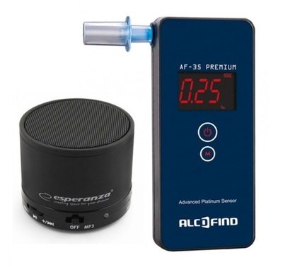 BREATHALYZER ALCOFIND AF-35 PREMIUM + KALIBRACJE  