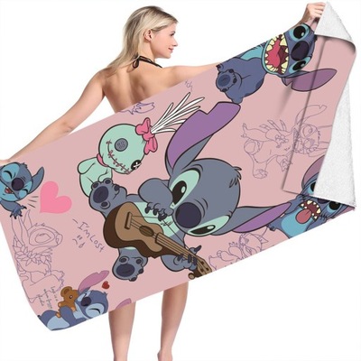 150cm Disney Cartoon Lilo & Stitch Bath Towel Kids