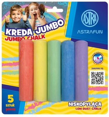 KREDA CHODNIKOWA KOLOROWA JUMBO 5 szt