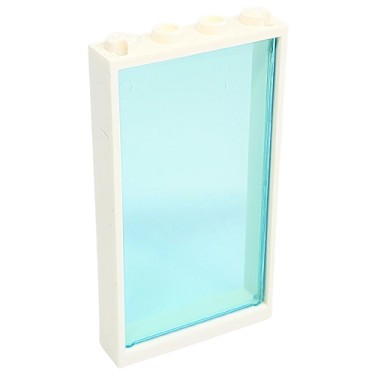 Lego Okno białe 1 X 4 X 6 Z Szybą trans 60596 57895