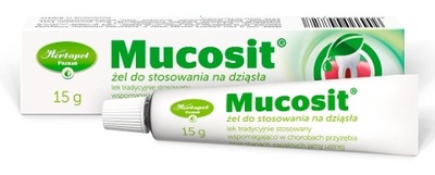 Mucosit, żel do stosowania na dziąsła, 15g