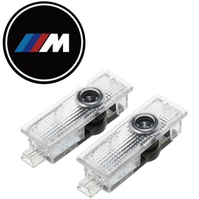 2x PROJEKTOR HD LED LOGO BMW M POWER PAKIET HOLOGRAM SERIA 1 2 3 4 5 X3 X5