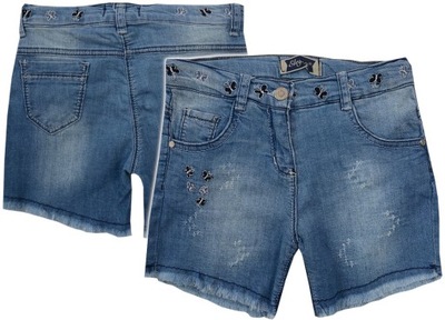 SZORTY JEANS KRÓTKIE SPODENKI MOTYLKI 3-4J175B