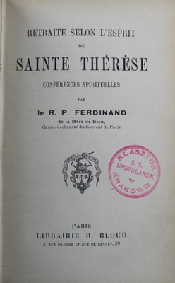 Retraite Selon L Esprit De Sainte Therese