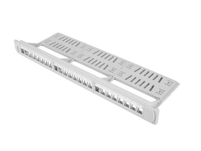 PATCH PANEL PUSTY 24 PORT 1U 19 KEYSTONE LANBERG