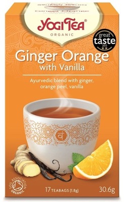 Herbata imbirowo-pomarańczowa 17x1,8 BIO Yogi Tea