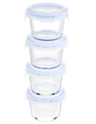 Amazon Basics Pojemnik szklany 120 ml 4 szt