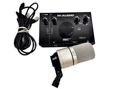 M-AUDIO AIR 192 | 4 – INTERFEJS AUDIO USB/MIDI + MIKROFON MXL990