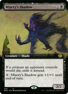 Misery's Shadow *FOIL* [EXTENDED ART] (BRO)