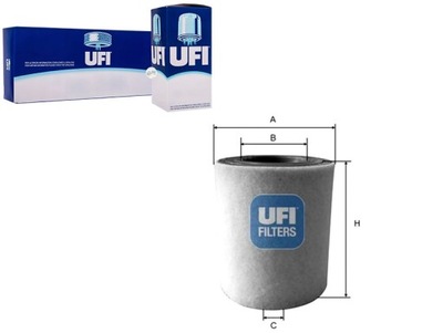 UFI ФИЛЬТР ВОЗДУХА UFI, 27.A48.00