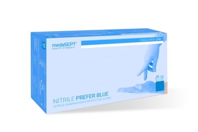 MEDASEPT Rękawiczki nitrylowe NITRILE PREFER BLUE 100 sztuk L