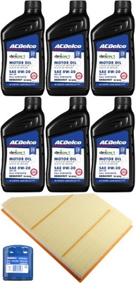 ACDELCO 0W20 + FILTROS CADILLAC XT5 XT6 2,0 2020-  