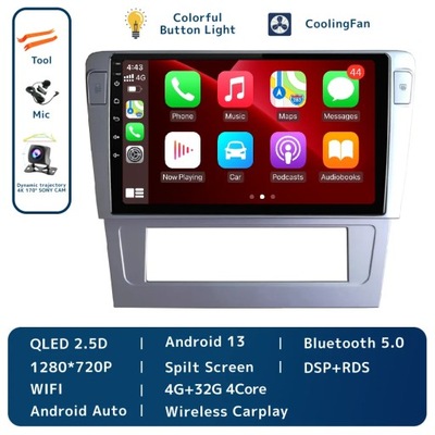 NAVEGACIÓN GPS PARA VW VOLKSWAGEN PASSAT B7 2004-2010 RADIO DE AUTOMÓVIL CARPLAY WIFI  