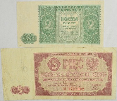 10.di.Zest.PRL, Banknoty 1948 szt.2, St.3+