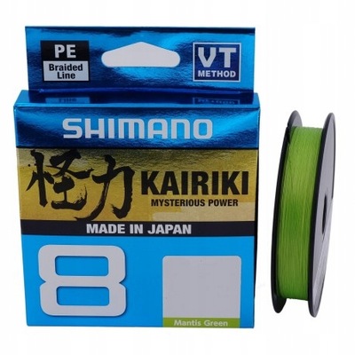 Shimano Kairiki 8 0,19mm 12,0kg 300m Mantis Green