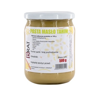 TAHINI PASTA SEZAMOWA 500g Naturalna