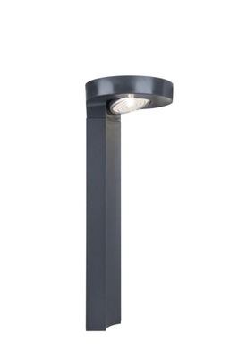 Lampa zewnętrzna solarna LED słupek szary Lutec