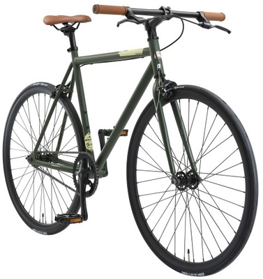 Rower Miejski Ostre Koło 28 cali Stalowy Jednobiegowy RAMA 21" | BIKESTAR