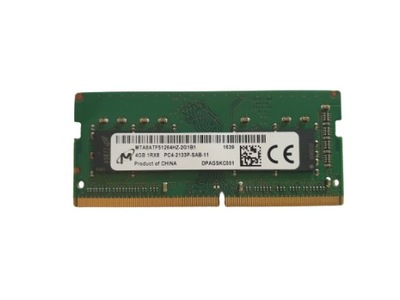 Pamięć RAM MICRON DDR4 4GB PC4 2133P 2133MHz SO-DIMM MTA8ATF51264HZ-2G1B1