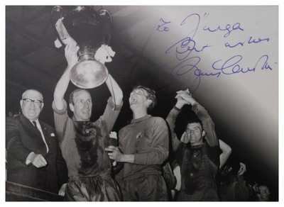 SIR BOBBY CHARLTON oryginalny AUTOGRAF Manchester United