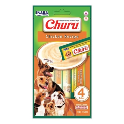 Inaba Dog Churu 4P Chicken Recipe 4x14g (56g)