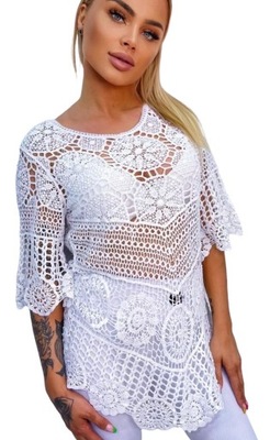 Bluzeczka Tunika Boho "Ibiza" White