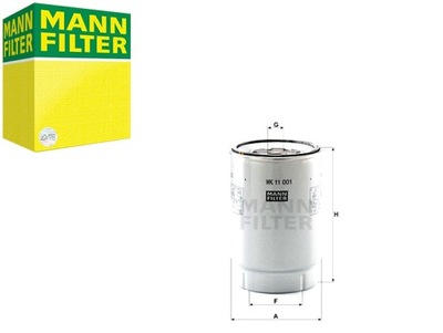 Mann-filter wk 11 001 x фильтр топлива фото №1